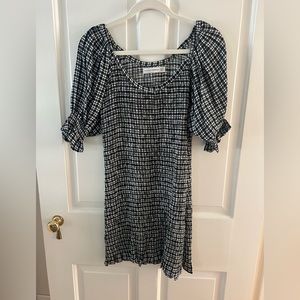 Faithful the brand gingham black and white dress size M